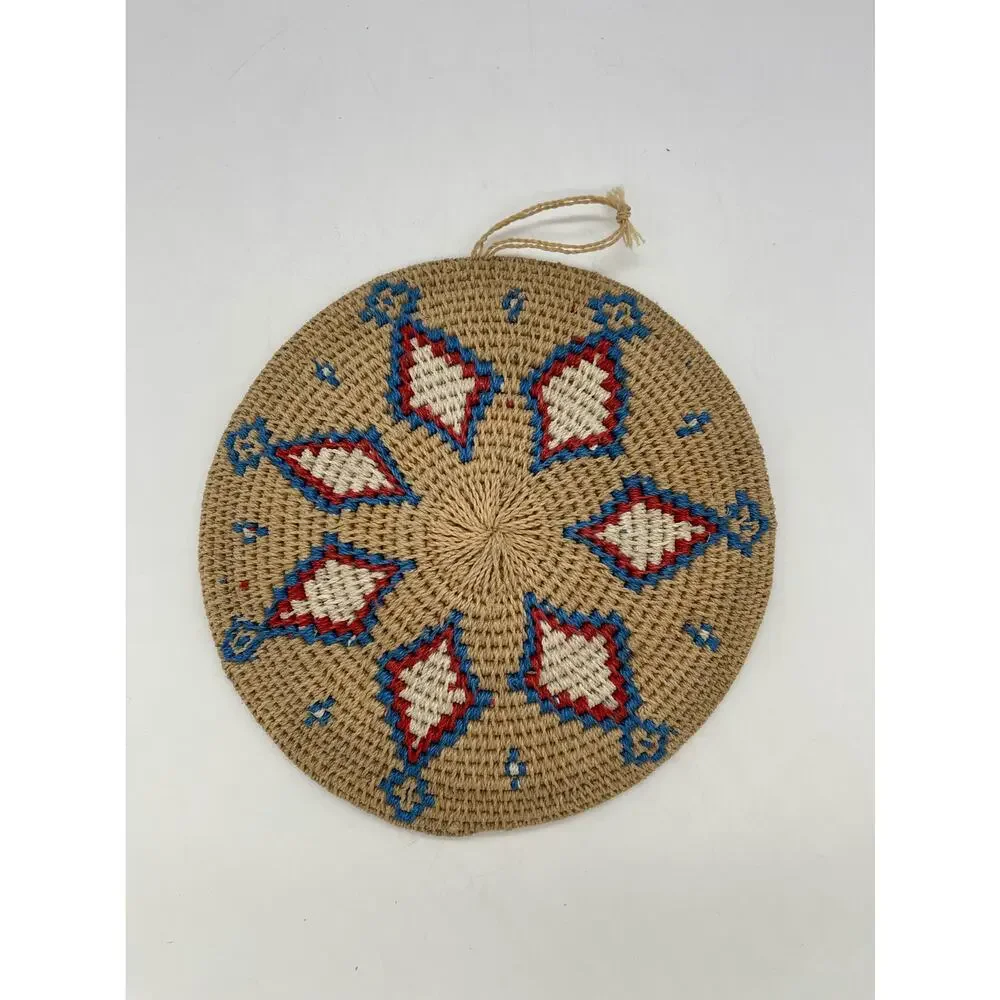 Handwoven Basket 8.5” Wide Wall Decor Basket Wall